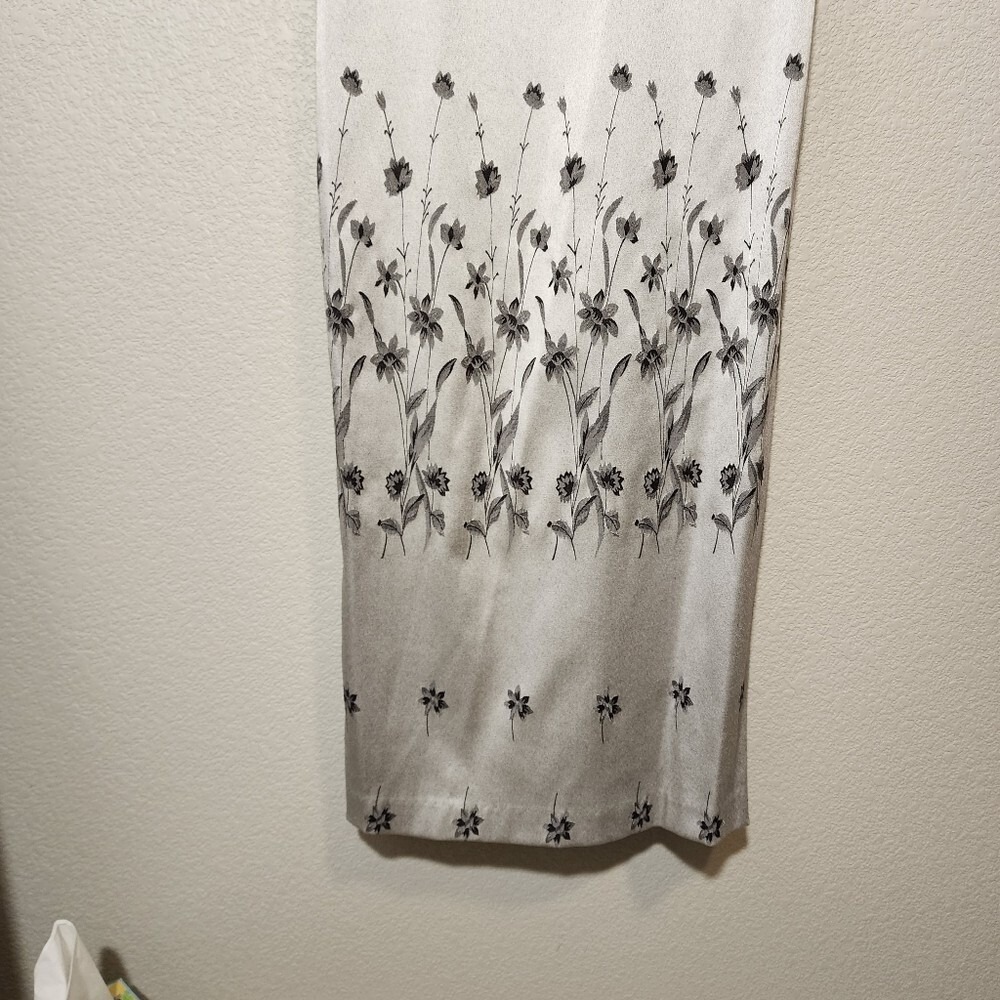 HARLOW NITES VINTAGE 90s Silver Bodycon‎ Maxi Dress Y2K Glam Size L - Picture 6 of 9